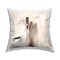 Stupell Industries Off-White with Brown Streaks Decorative Printed Throw Pillow Design by Susan Jill, 18 x 7 x 18